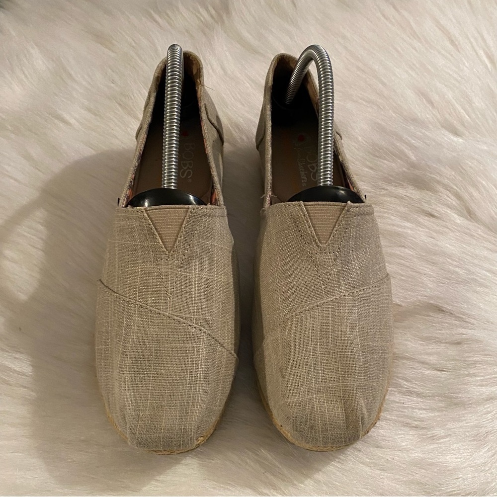 BOBS from Skechers Tan Wedge Shoes with Versatile Design Womens 10